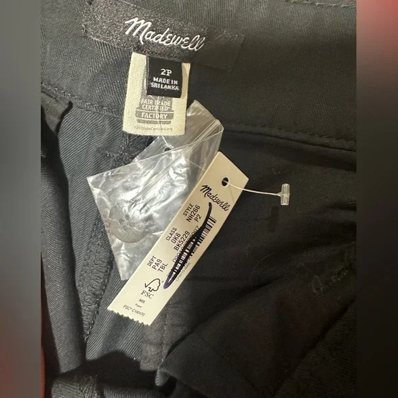 🆕 Madewell The Harlow Wide-Leg Pant Black - Picture 5 of 11